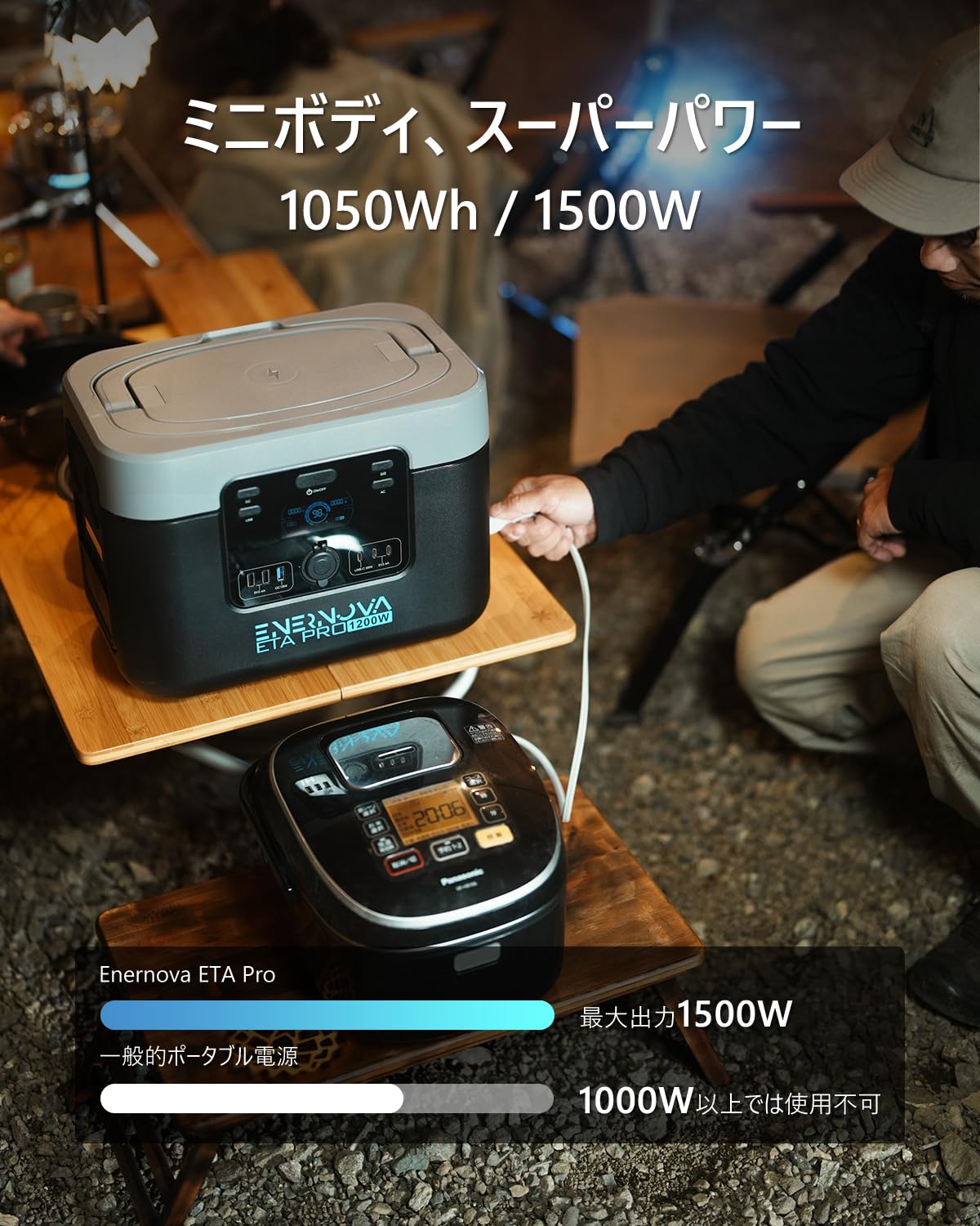 ポータブル電源 ETA 6倍長寿命 288Wh容量 リン酸鉄リチウムイオン電池